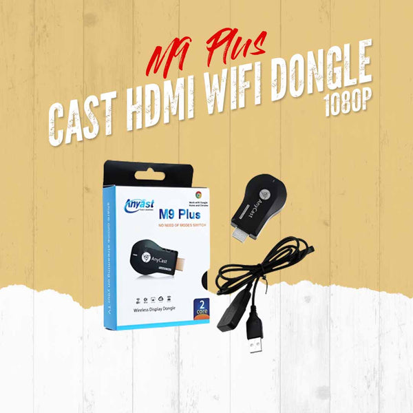 M9 Plus Cast HDMI WiFi Dongle - 1080P