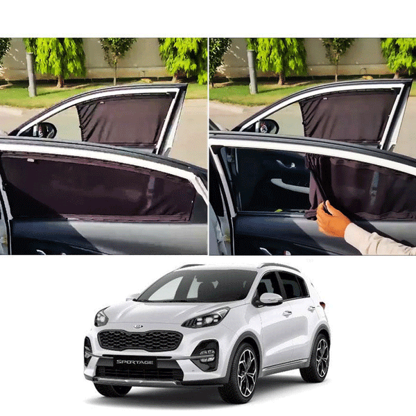 KIA Sportage Retractable Curtains Custom Fit Sunshades- Model 2019-2024