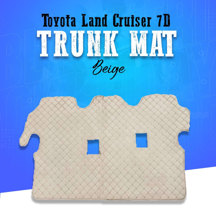 Toyota Land Cruiser 7D Trunk Mat - Beige - Model 2007-2015