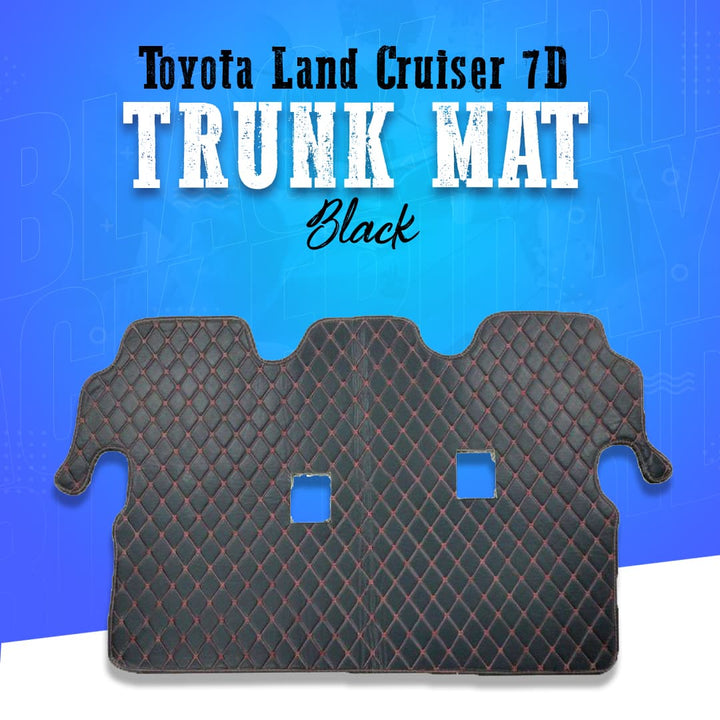 Toyota Land Cruiser 7D Trunk Mat - Black - Model 2007-2015