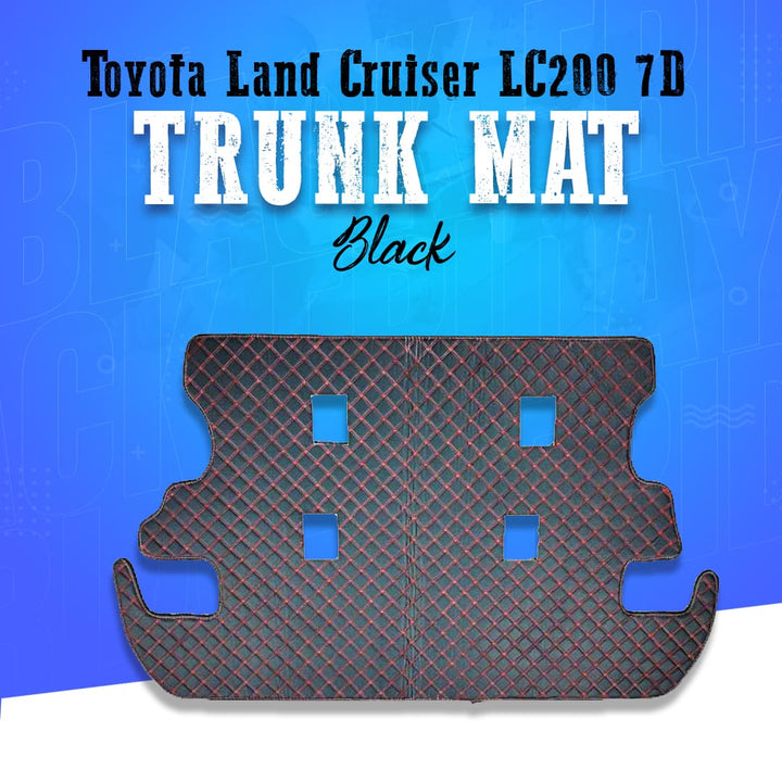 Toyota Land Cruiser LC200 7D Trunk Mat - Black - Model 2015-2022