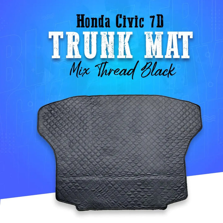 Honda Civic 7D Trunk Mat Mix Thread Black - Model 2006-2012