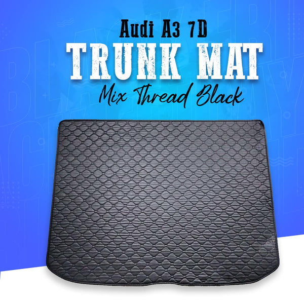 Audi A3 7D Trunk Mat Mix Thread Black - Model 2012-2018