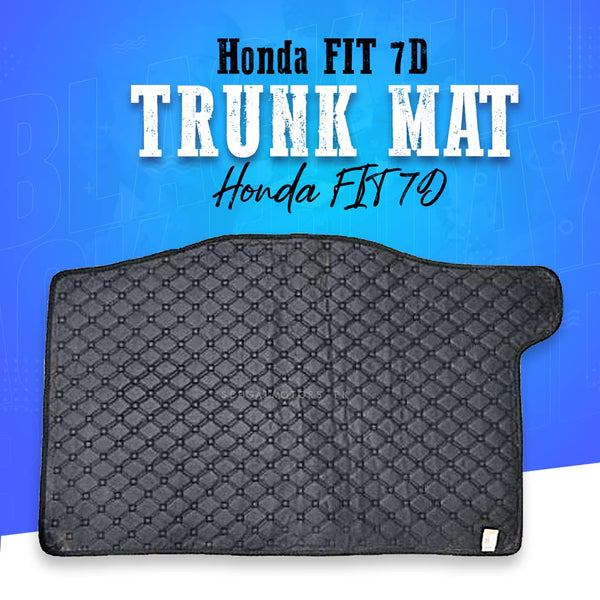 Honda FIT 7D Trunk Mat Mix Thread Black - Model 2013-2018