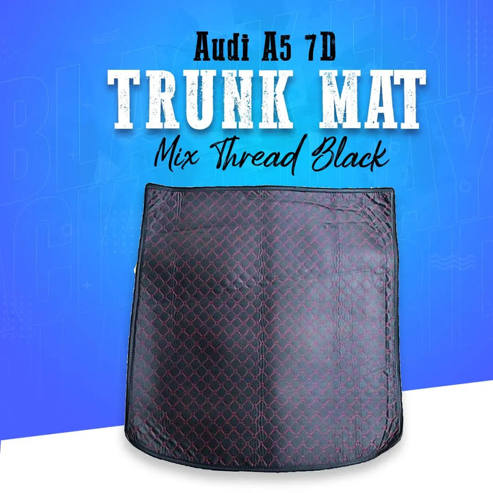 Audi A5 7D Trunk Mat Mix Thread Black - Model 2017-2018