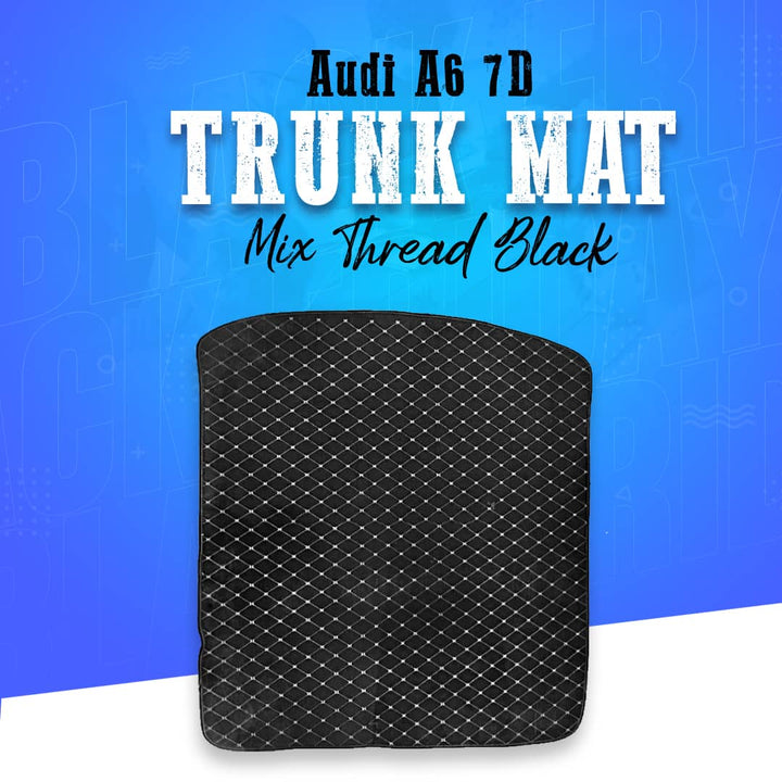 Audi A6 7D Trunk Mat Mix Thread Black - Model 2011-2018