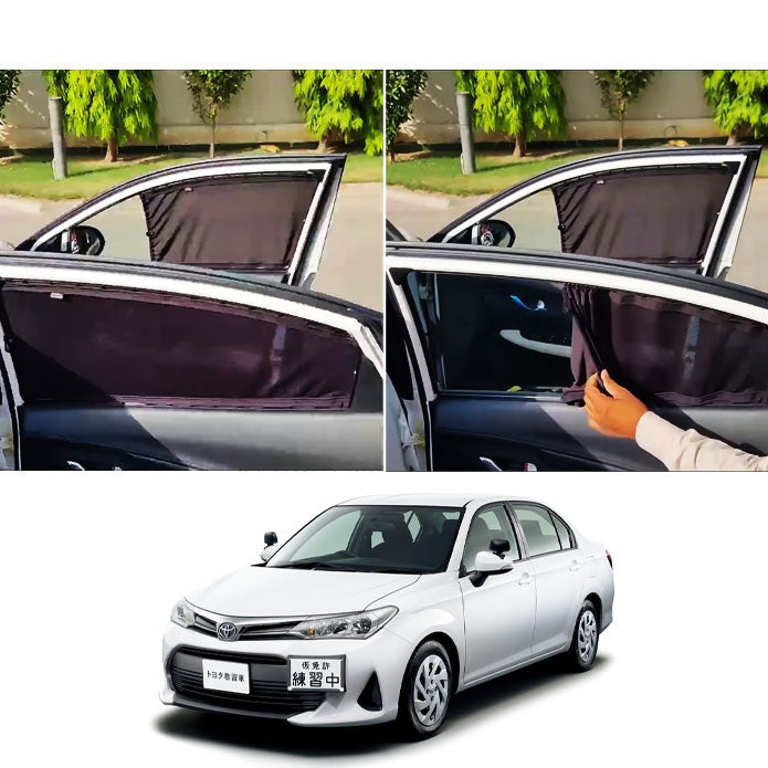 Toyota Axio Retractable Curtains Custom Fit Sunshades 11th Generation