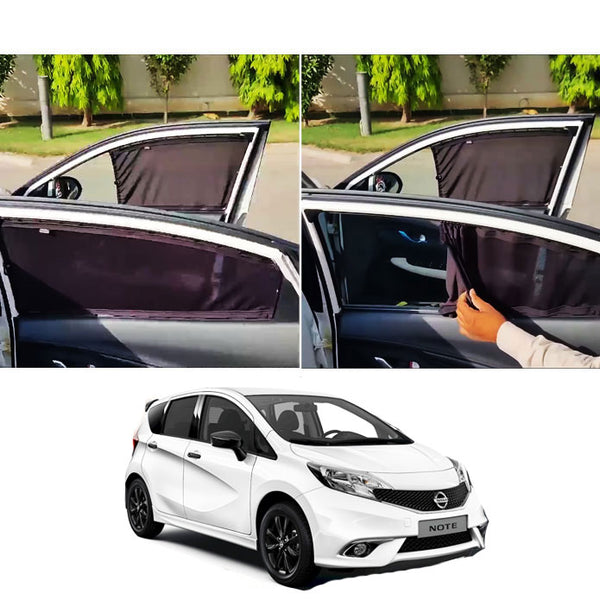 Nissan Note Retractable Curtains Custom Fit Sunshades - Model 20010-2015