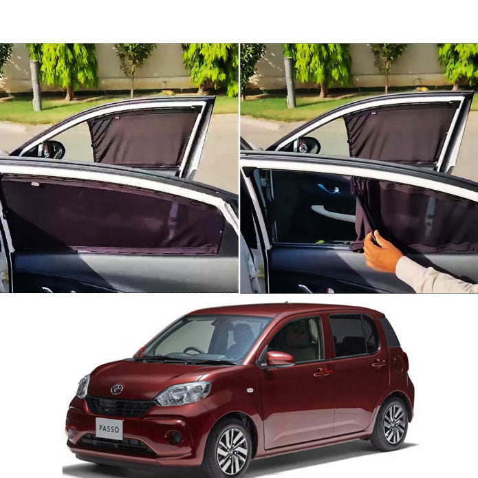 Toyota Passo Retractable Curtains Custom Fit Sunshades- Model 2016-2018