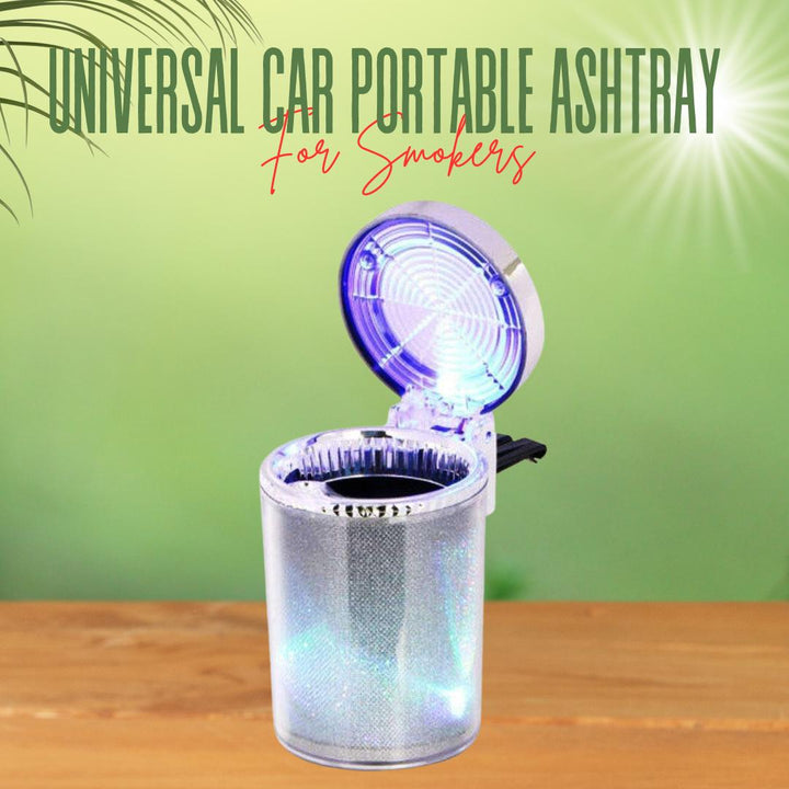 Universal Car Portable Ashtray LED Multi Color