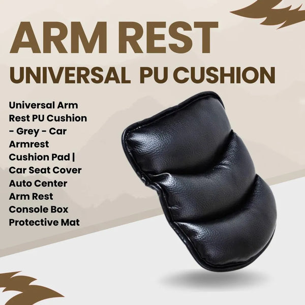 Universal Arm Rest PU Cushion - Grey