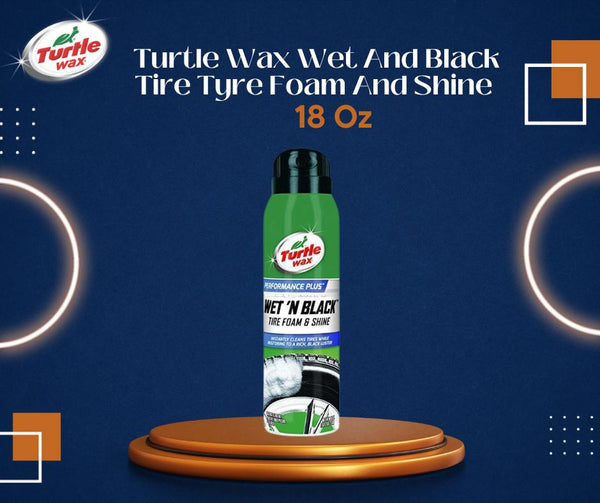 Turtle Wax Wet and Black Tire Tyre Foam and Shine - 18 oz