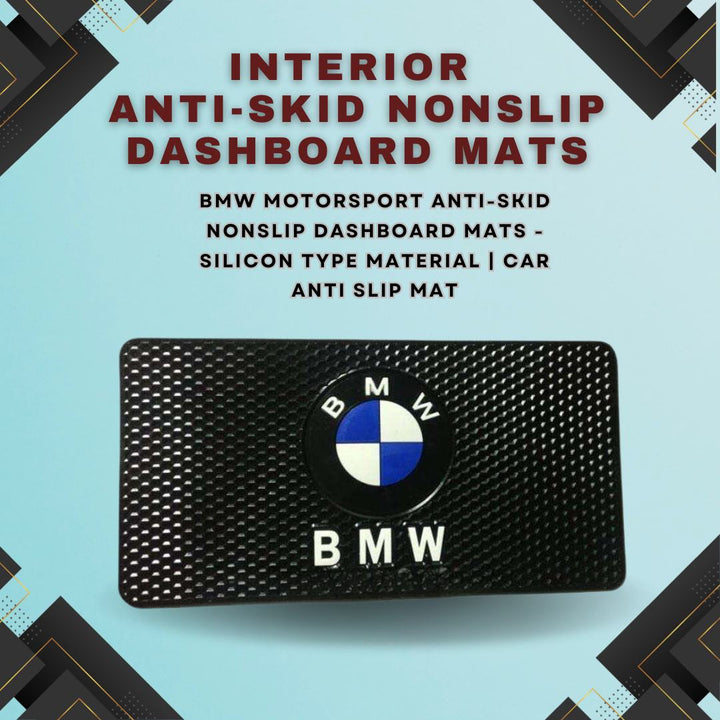 BMW Motorsport Anti-Skid Nonslip Dashboard Mats