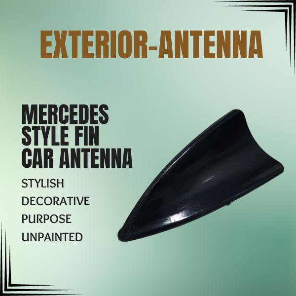 Mercedes Style Fin Car Antenna Stylish Decorative Purpose Unpainted