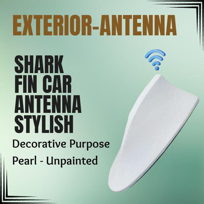 Shark Fin Car Antenna Stylish Decorative Purpose Pearl - Unpainted