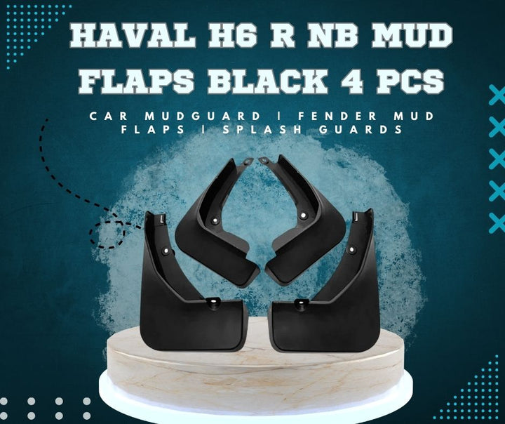 Haval H6 R NB Mud Flaps Black 4 Pcs | Car Mudguard | Fender Mud Flaps | Splash Guards