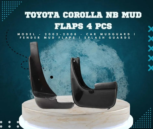 Toyota Corolla NB Mud Flaps 4 Pcs - Model - 2002-2008