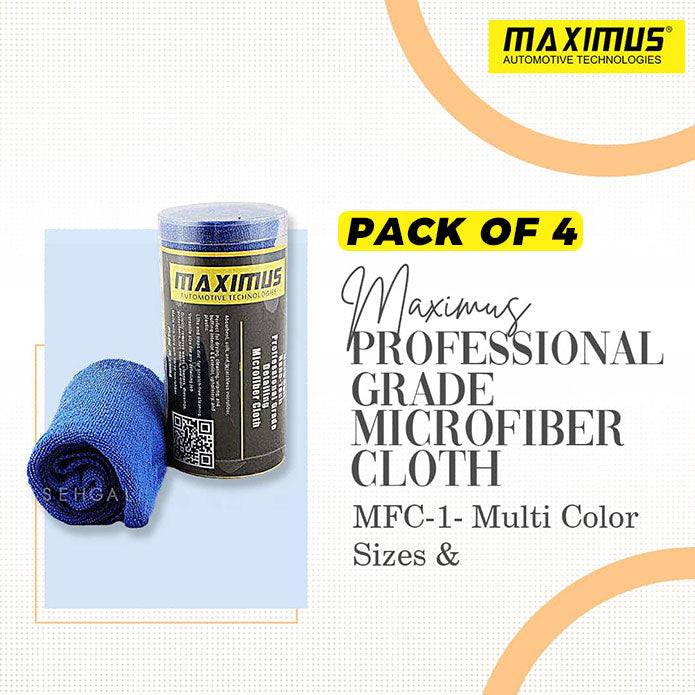 4 PCS Maximus Microfiber Cloth MFC-1 Multi Color