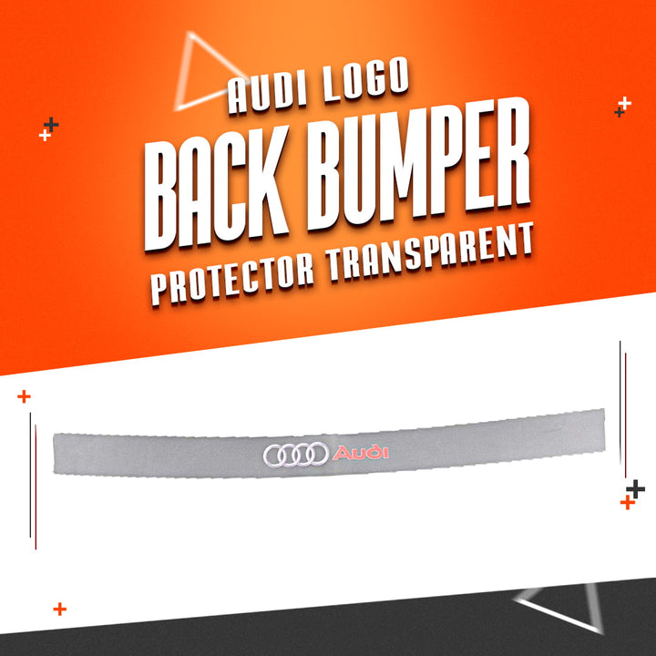 Audi Logo Back Bumper Protector Transparent