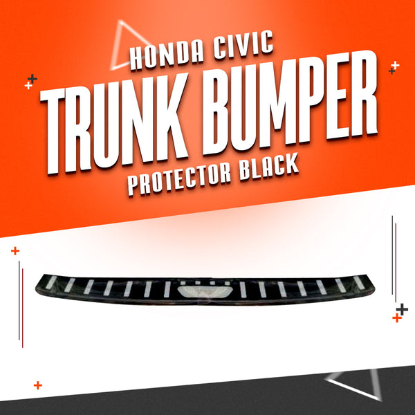 Honda Civic Trunk Bumper Protector Black - Model 2022-2024
