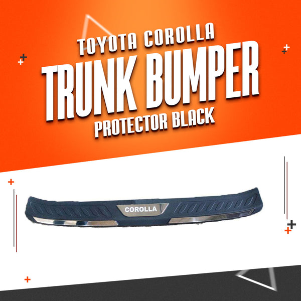 Toyota Corolla Trunk Bumper Protector Black - Model 2014-2021