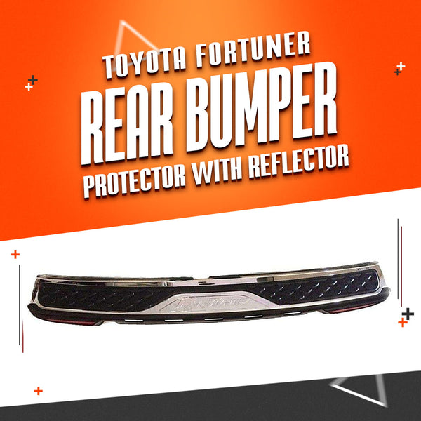 Toyota Fortuner Rear Bumper Protector With Reflector - Model 2016-2021