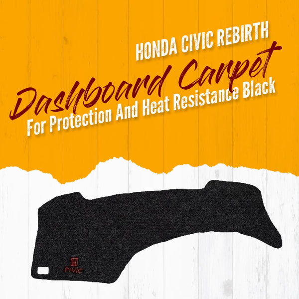 Honda Civic Rebirth Dashboard Carpet Velvet Black 2012-2016