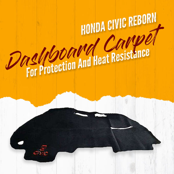 Honda Civic Reborn Dashboard Carpet Black - Model 2006-2012