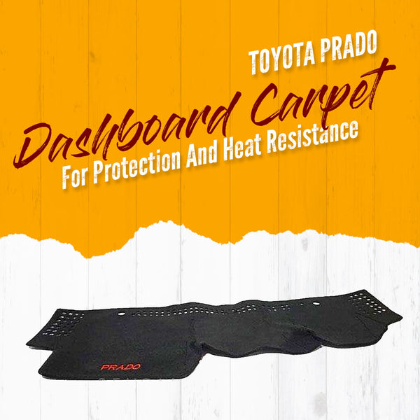 Toyota Prado Dashboard Carpet Black - Model 2009-2021