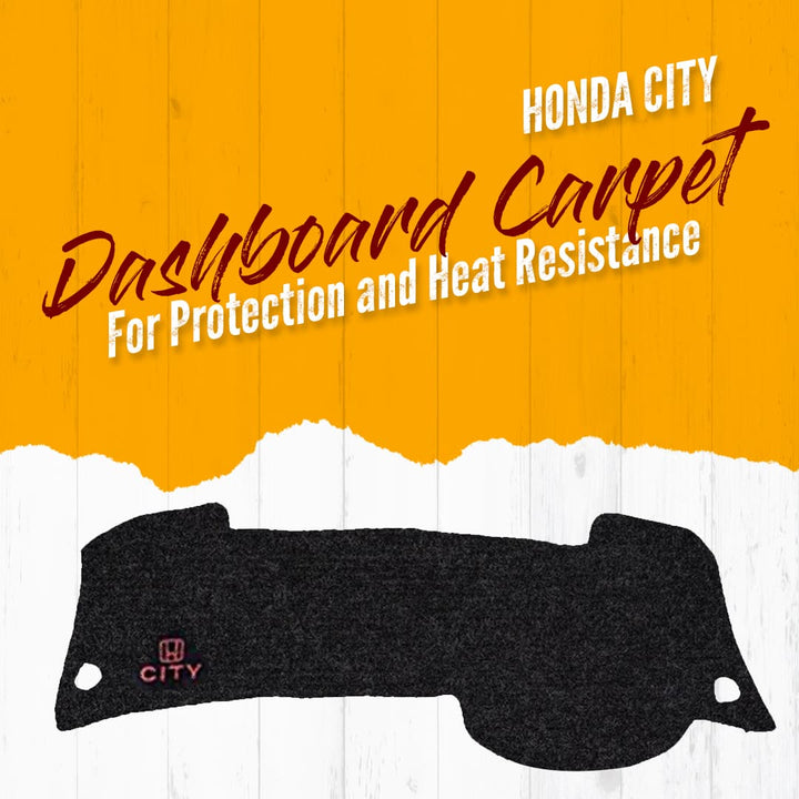 Honda City Dashboard Carpet Black - Model 2008 -2021