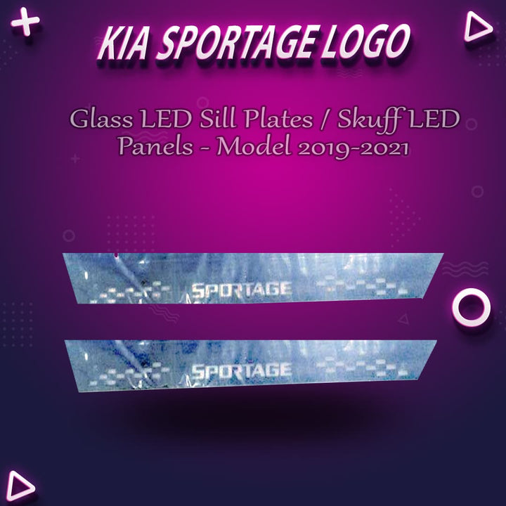 KIA Sportage Glass LED Sill Plates / Skuff LED Panels - Model 2019-2021
