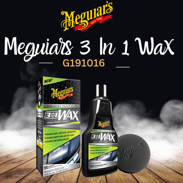 Meguiars 3 in 1 Wax G191016 - Multiple Steps