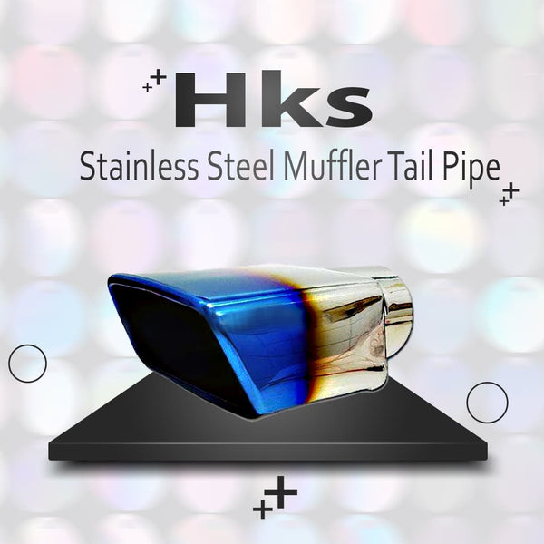 Hks Stainless Steel Muffler Tail Pipe - B370 Universal Car Exhaust Muffler Car Tail Throat Liner Pipe