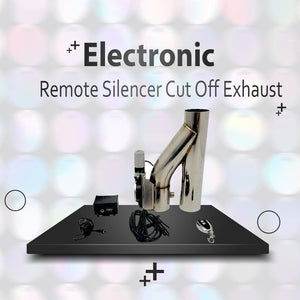 Electronic Remote Y-Pipe Exhaust Cut-Off Silencer