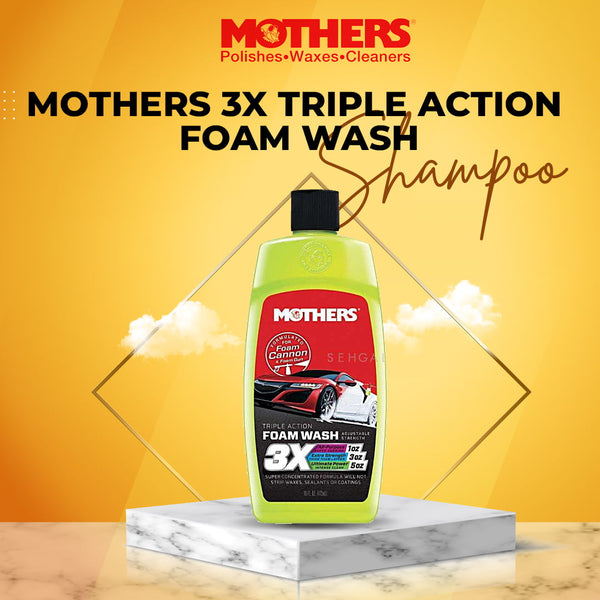 Mothers 3X Triple Action Foam Wash (05616)- 473ML