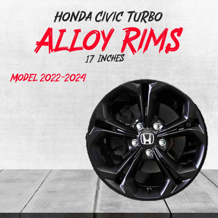 Honda Civic Turbo Alloy Rims 17 Inches - Model 2022-2024