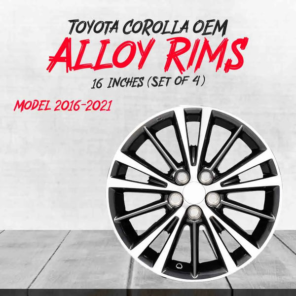 Toyota Corolla OEM Alloy Rim 16 Inches (Set of 4) - Model 2016-2022