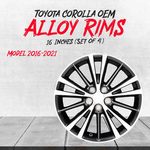 Toyota Corolla OEM Alloy Rim 16 Inches 2014 - 2026 - (Set of 4)