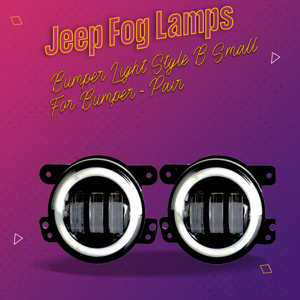 Jeep Fog Lamps Bumper Light Style B Small For Bumper - Pair