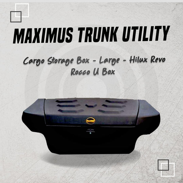 Maximus Trunk Utility Cargo Storage Box - Large