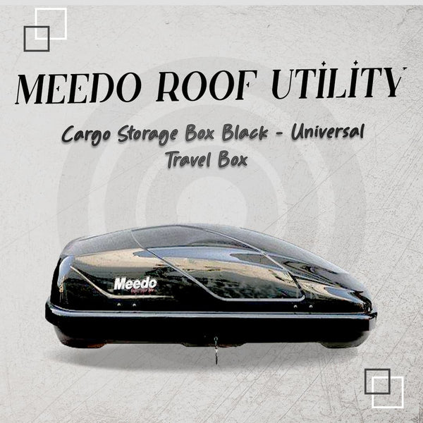 Meedo Roof Utility Cargo Storage Box Black