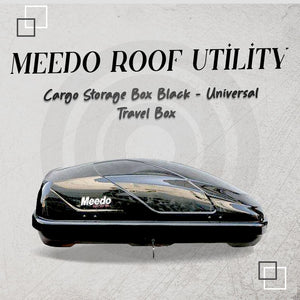 Meedo Roof Utility Cargo Storage Box Black - Universal Travel Box