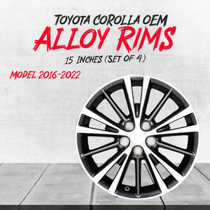Toyota Corolla OEM Alloy Rim 15 Inches 2016 - 2022 - (Set of 4)