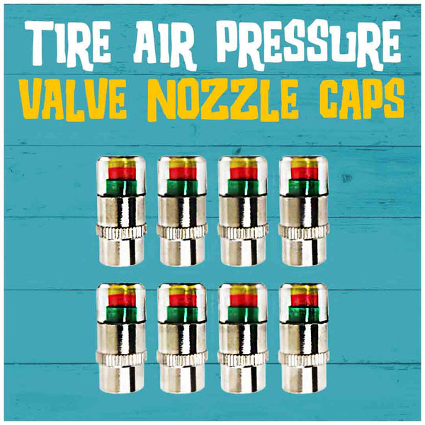 Indication Tyre Air Pressure Alert Warning Monitor Tire Valve Nozzle Caps