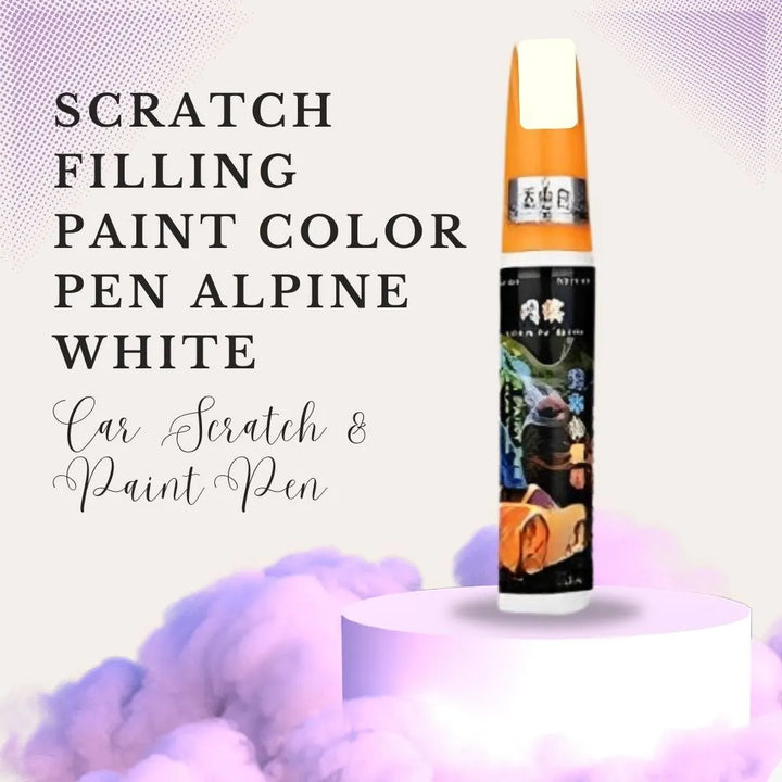 Scratch Filling Paint Color Pen Alpine White