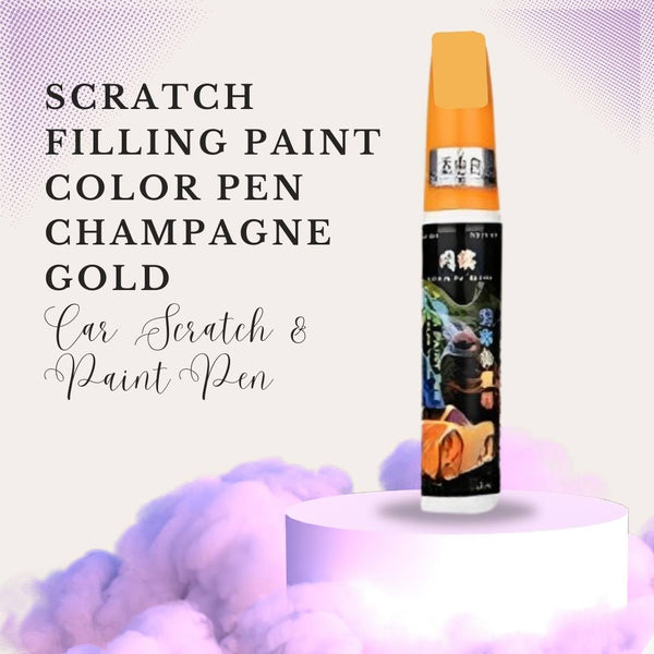 Scratch Filling Paint Color Pen Champagne Gold