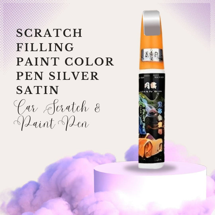 Scratch Filling Paint Color Pen Silver Gray