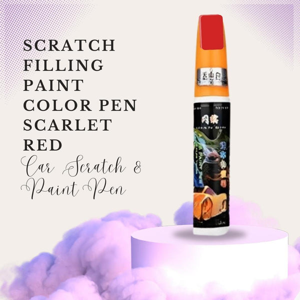 Scratch Filling Paint Color Pen Scarlet Red