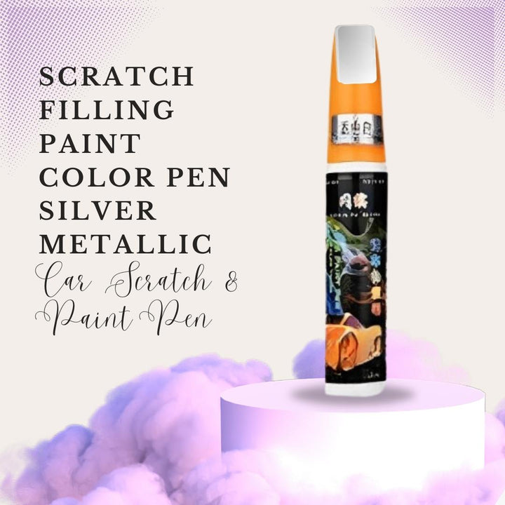 Scratch Filling Paint Color Pen Silver Metallic