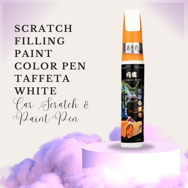 Scratch Filling Paint Color Pen Taffeta White